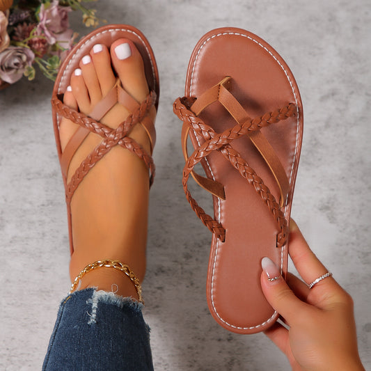 Cross-Woven Women Summer Sandals